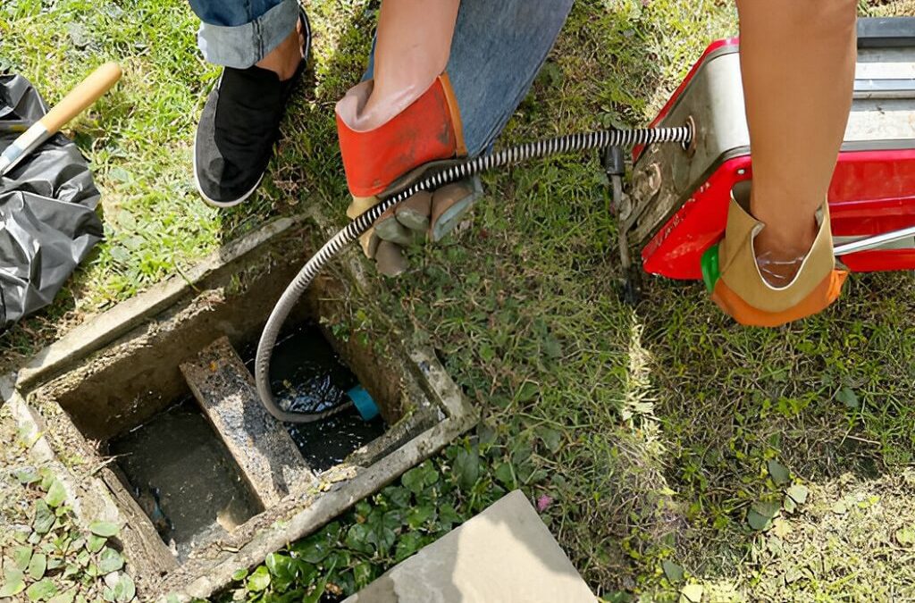 Clearing An Outside Drain